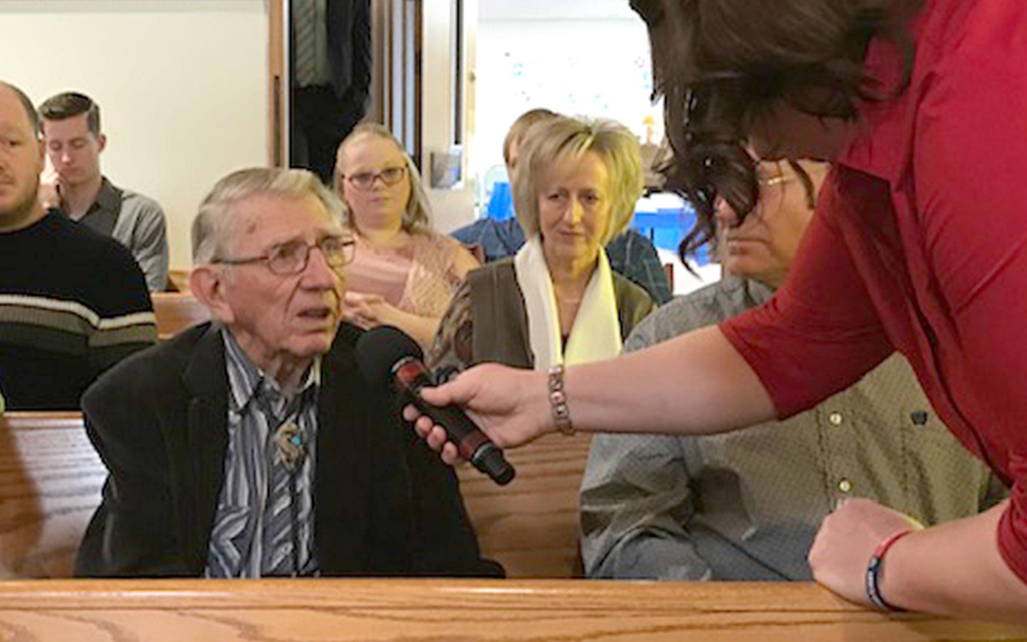 Veteran Don Van Sloten talked about his experiences with Midwest Honor Flights.