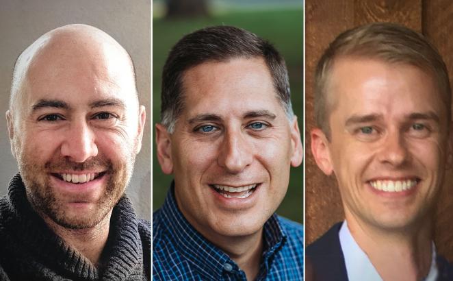 Pastors Mark Mohrlang, Michael Koetje, and Drew Hoekema are recipients of a 2021 Lilly Endowment National Clergy Renewal Program grant.