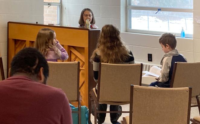 Fellowship CRC’s Sunday school has seen more participants from local families through the congregation’s Christmas gift outreach. 