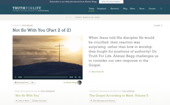 Truth for Life Programs with Alistair Begg