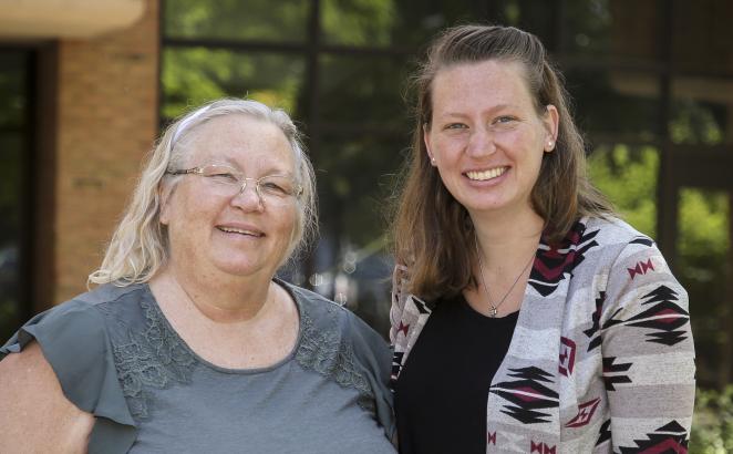 Mother and Daughter Connect at Synod