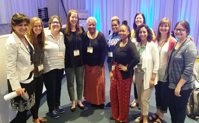 Denise Posie (fifth from left) with a group of women leaders at Resonate's Global Mission Summit in 2019. 