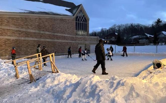 Ontario Church Builds Rink, Community Recreational Opportunities