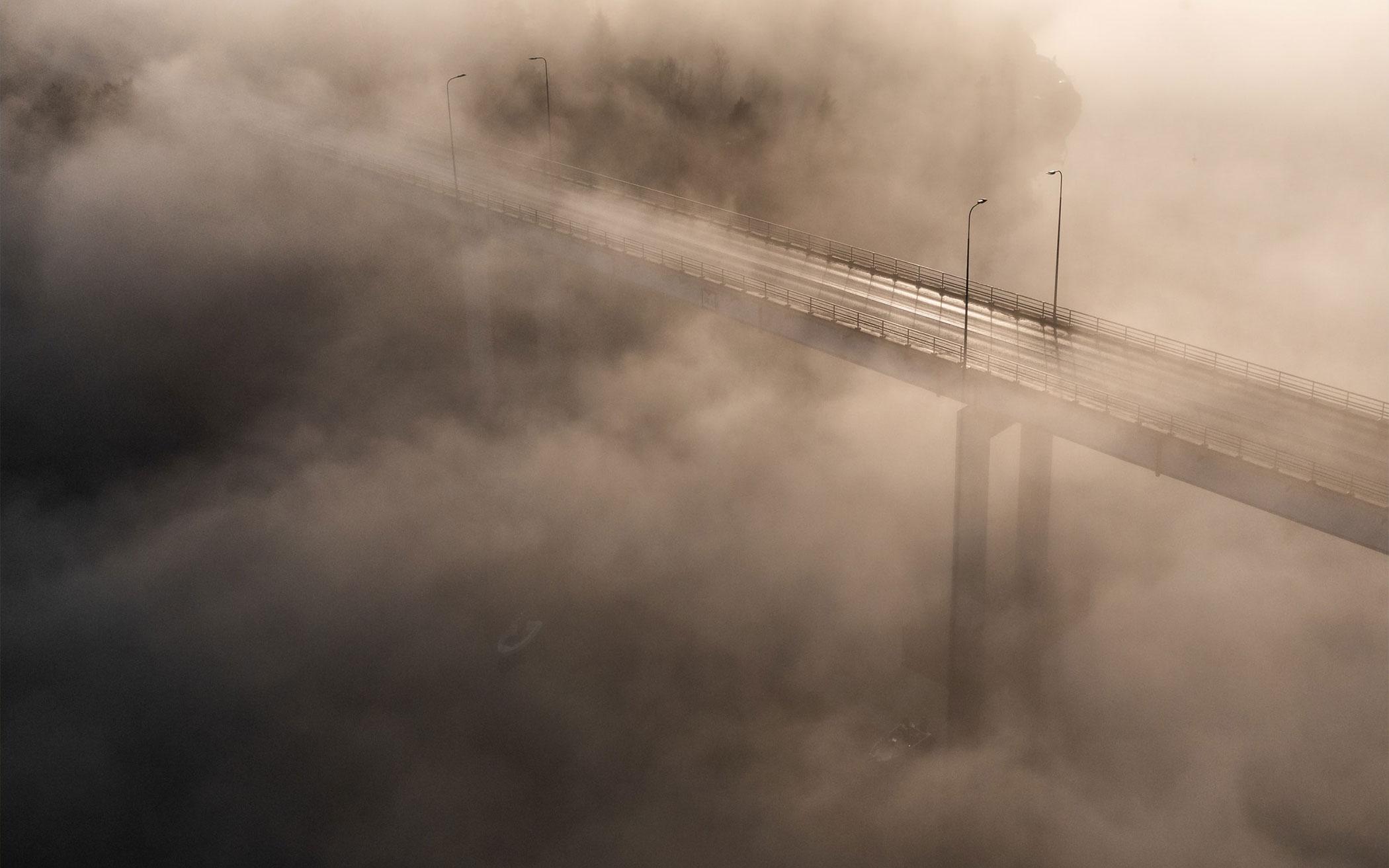 Bridge in Fog