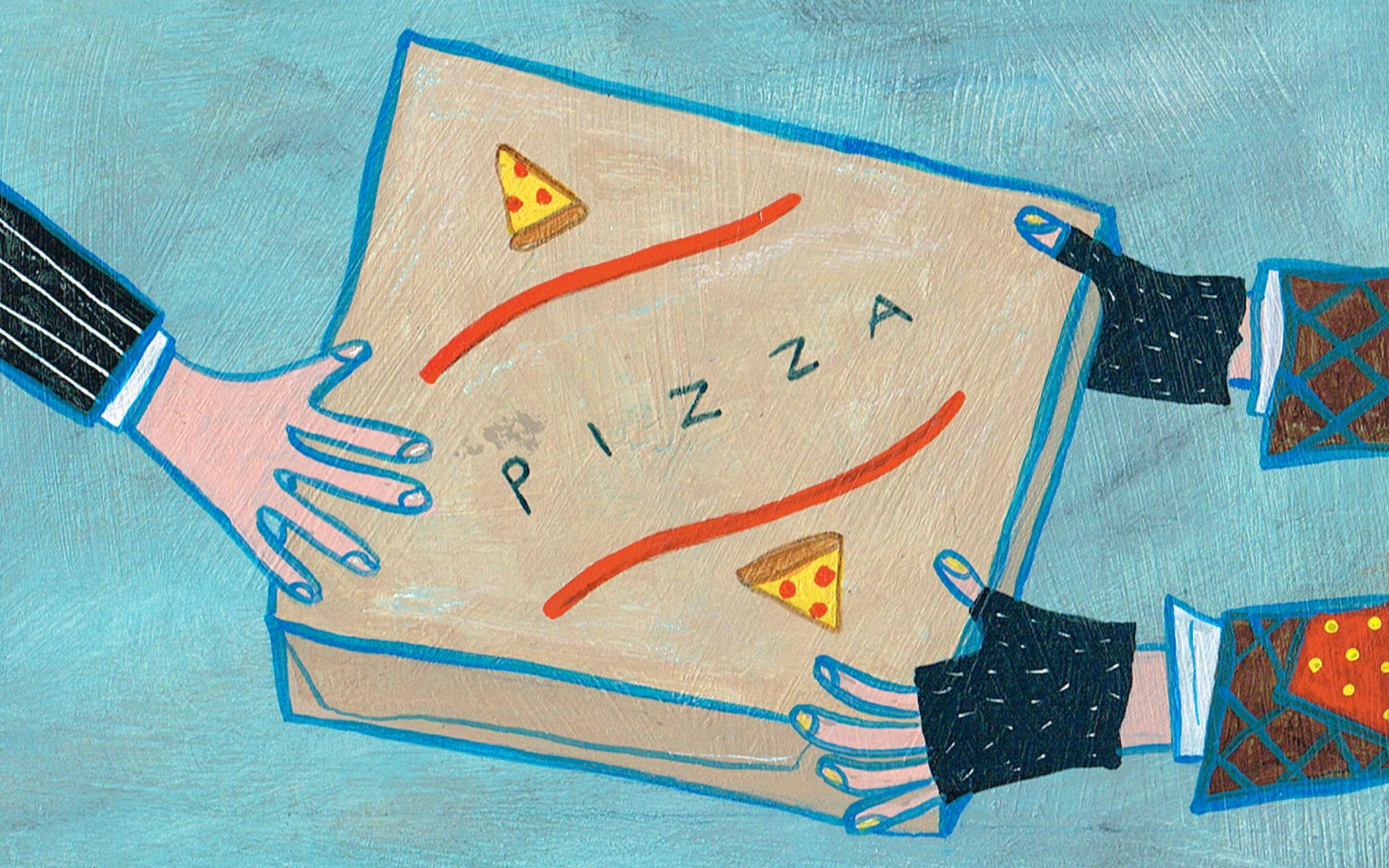 A Pizza Box SIgn