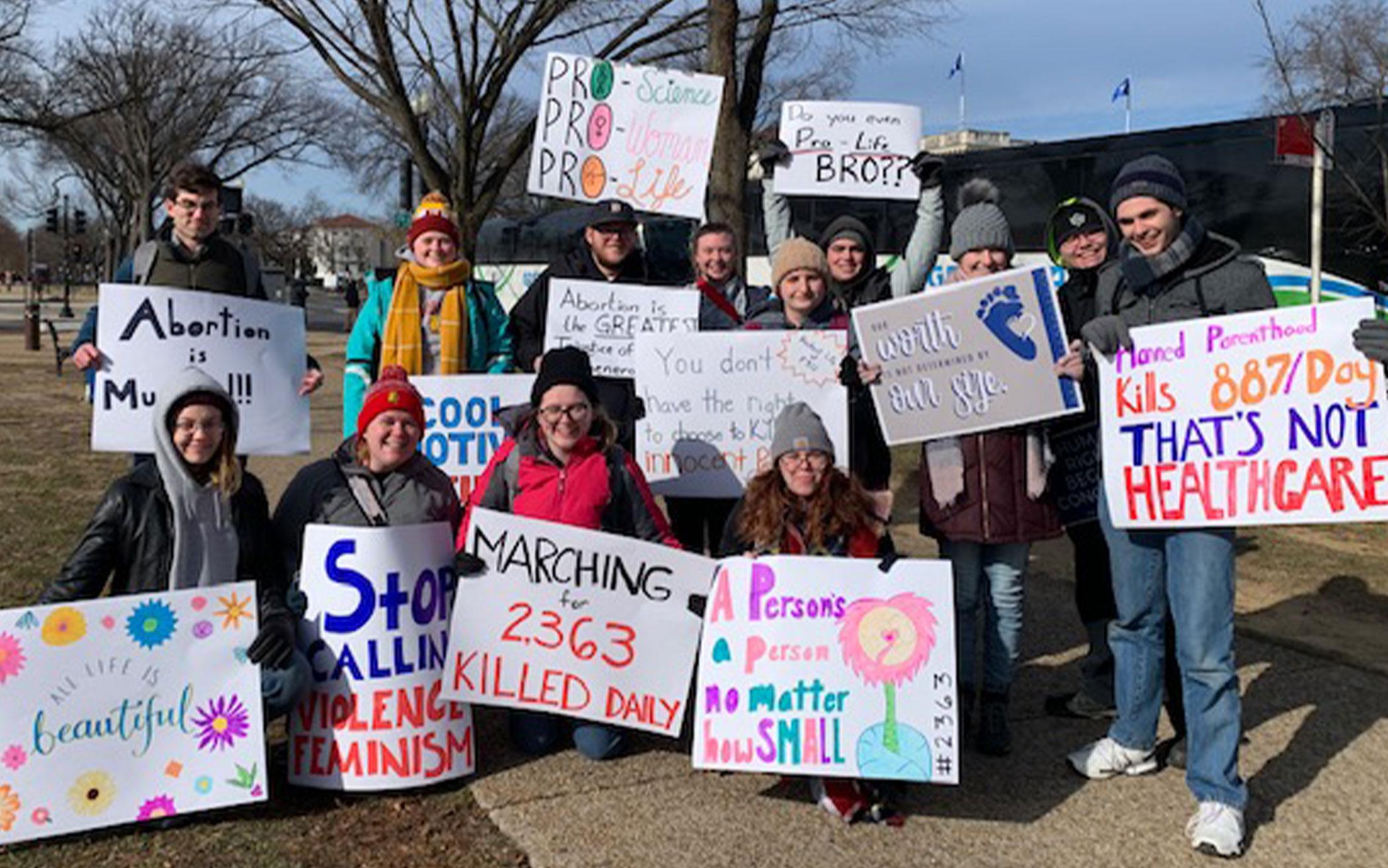 Protect Life Michigan members who traveled to Washington for the March for Life on Jan. 21, 2022.