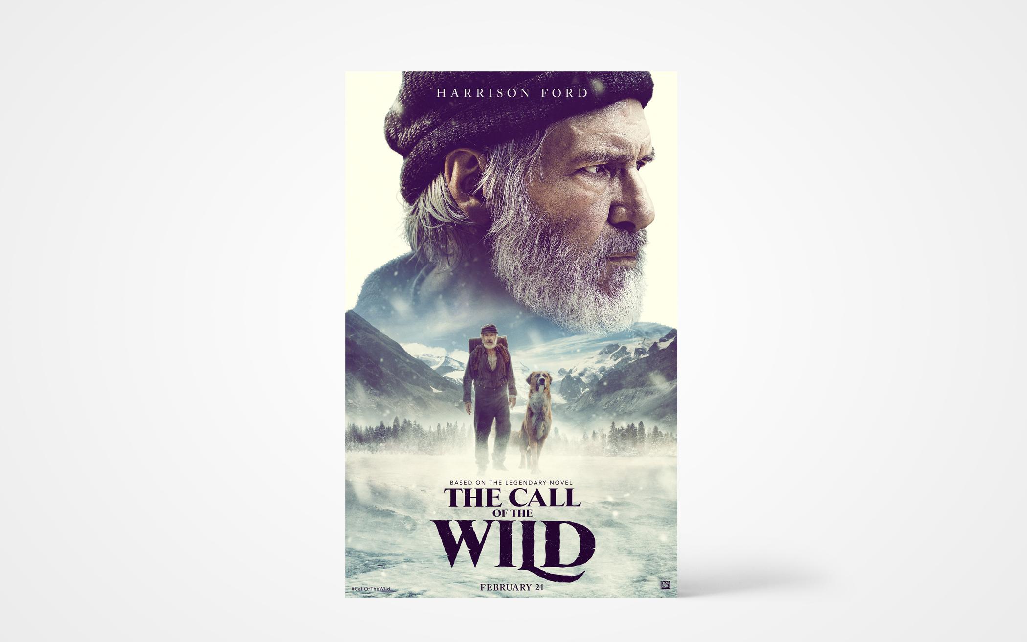 THE CALL OF THE WiLD Harrison Ford Dog Jack London Alaska LARGE