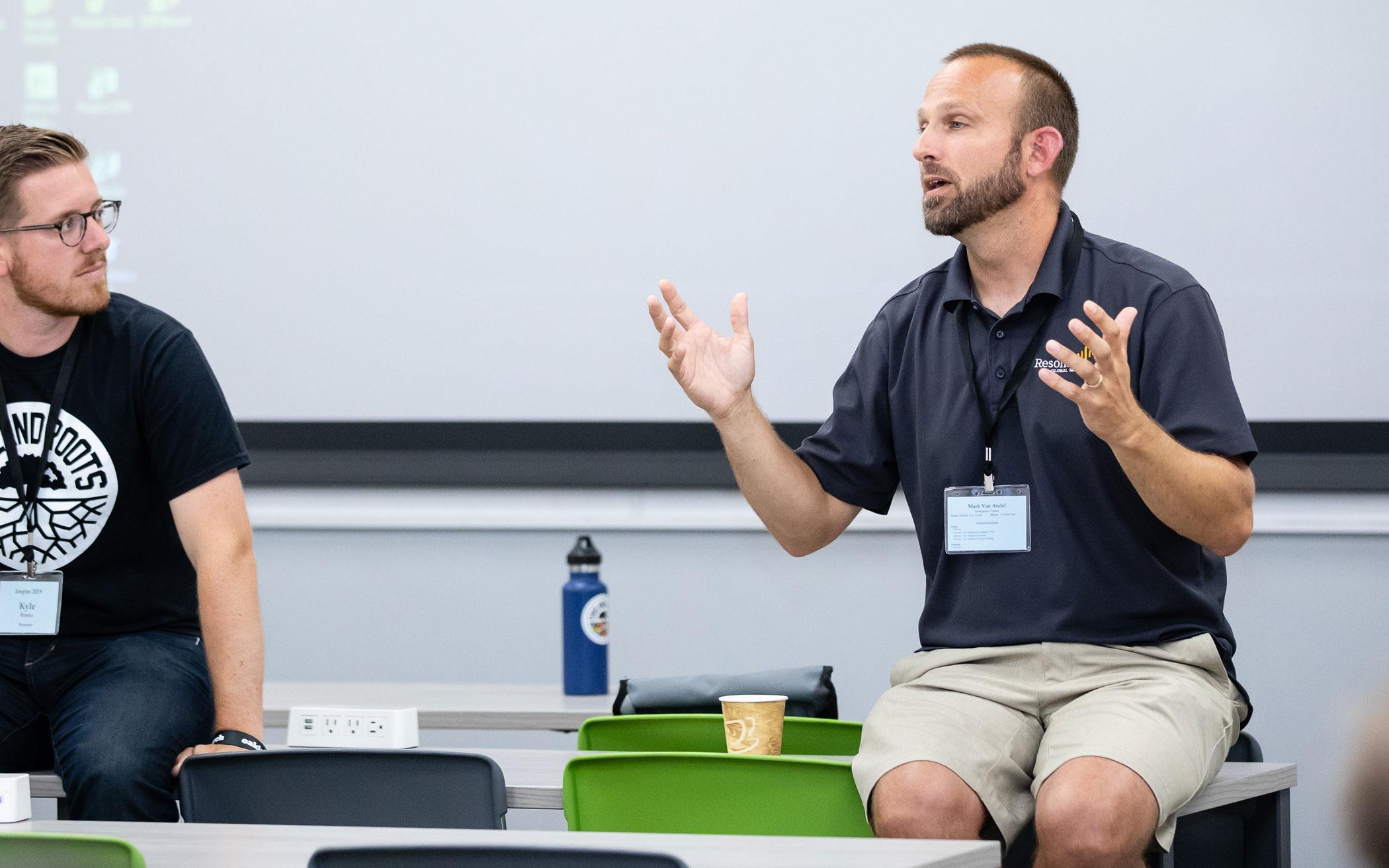 Church-planting workshop presenters were Kyle Brooks and Mark Van Andel. 