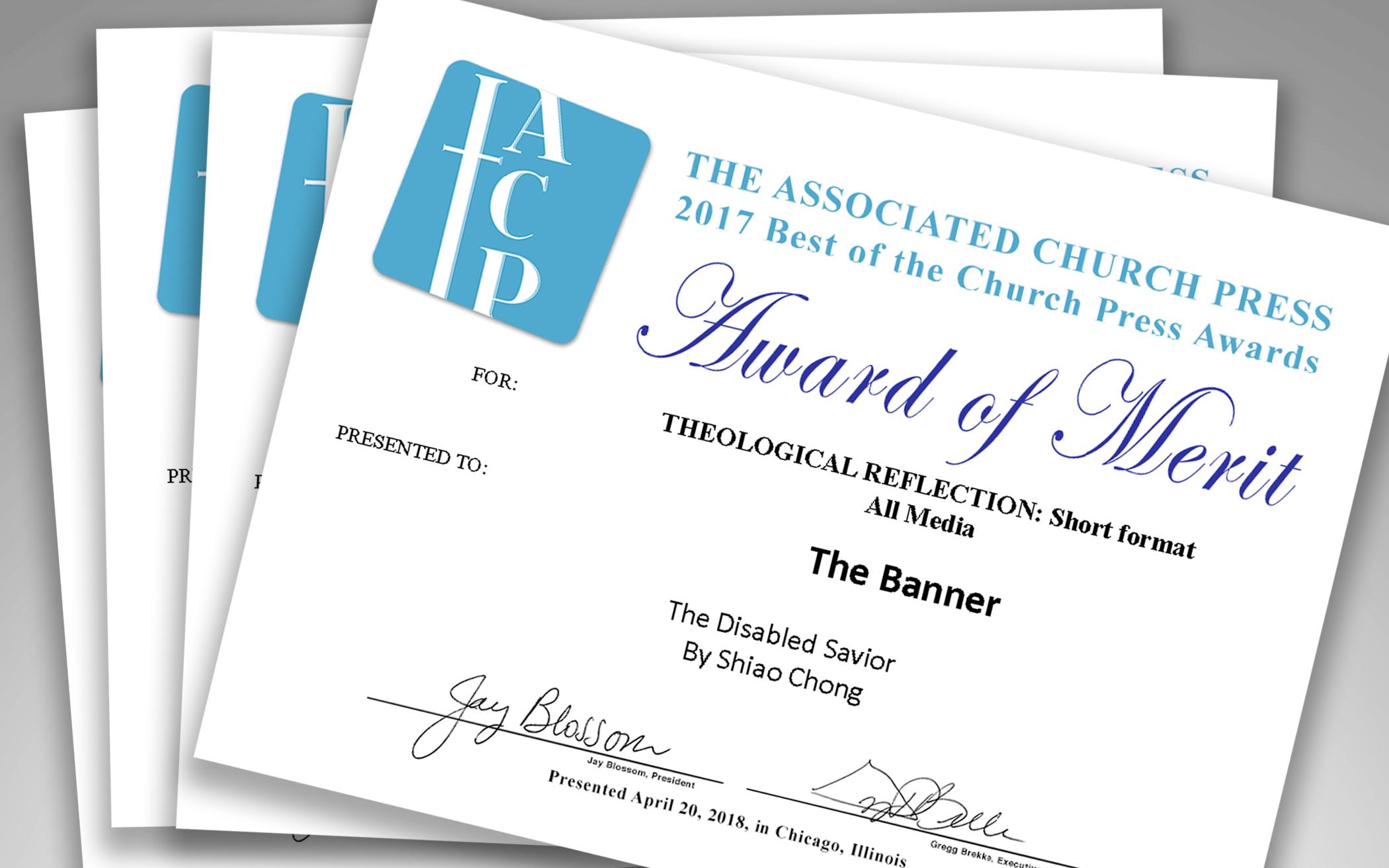 The Banner Receives Awards of Merit, Honorable Mentions from Associated Church Press