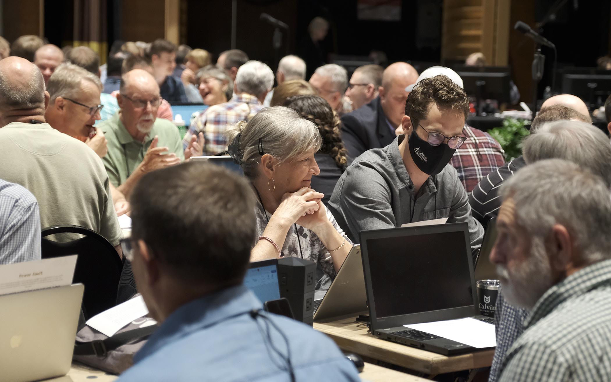  Janet deWinter and David Nightingale are first-time delegates from Classis Toronto.