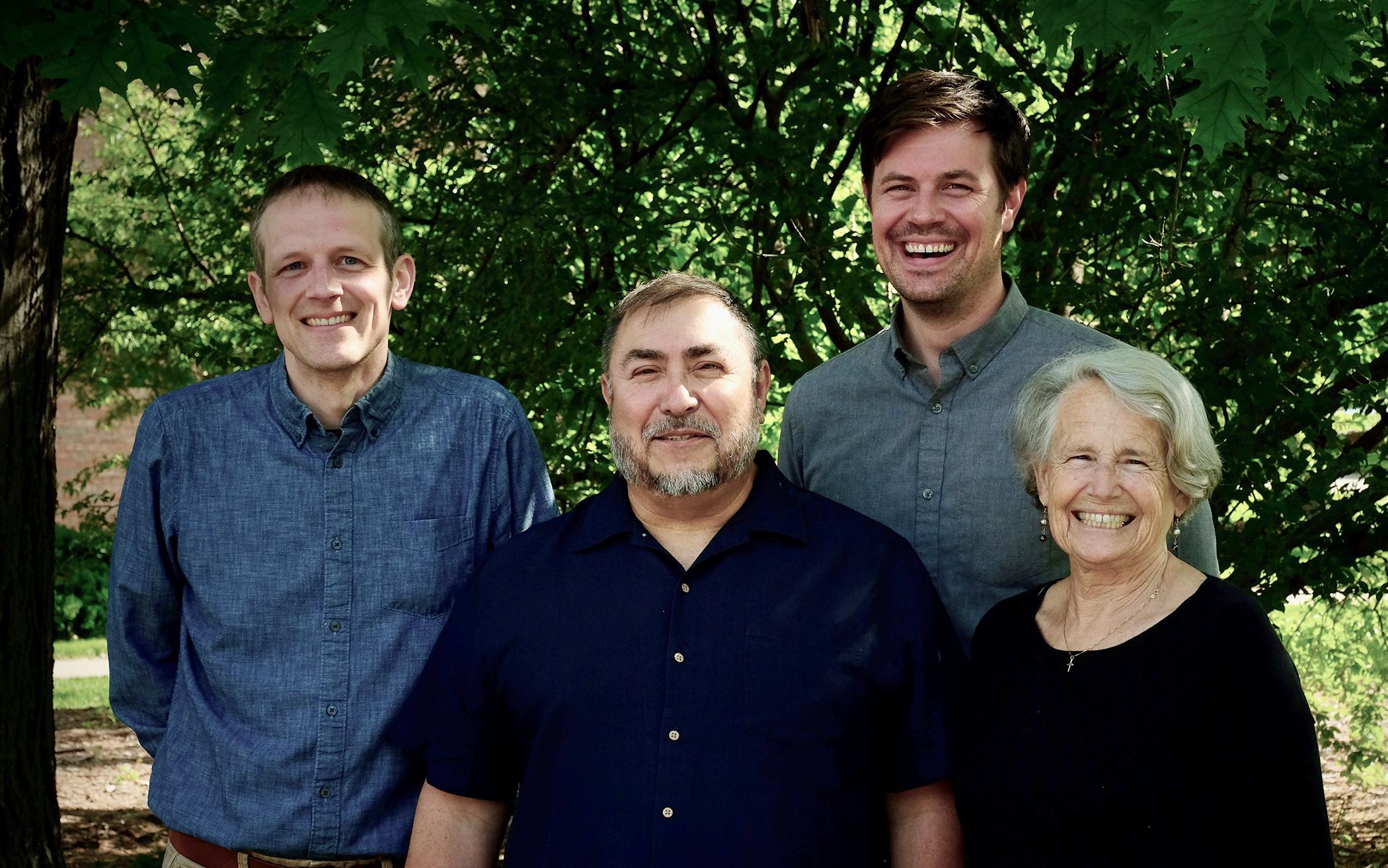 Pastors Aaron Vriesman, Jose Rayas, Derek Buikema, and deacon Luann Sankey served as officers of Synod 2022.