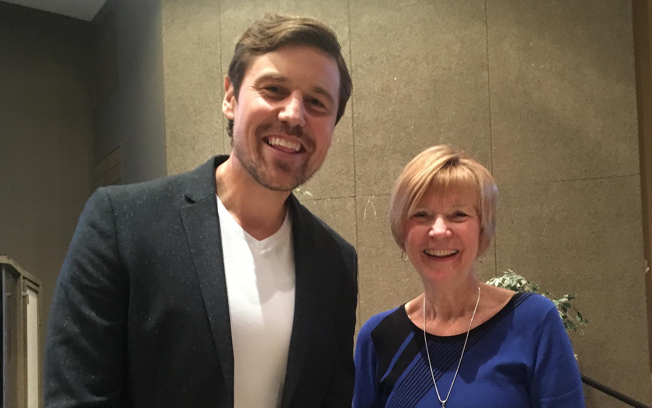 Author Jay Stringer with “Safe Spaces” conference organizer Faye Martin. 