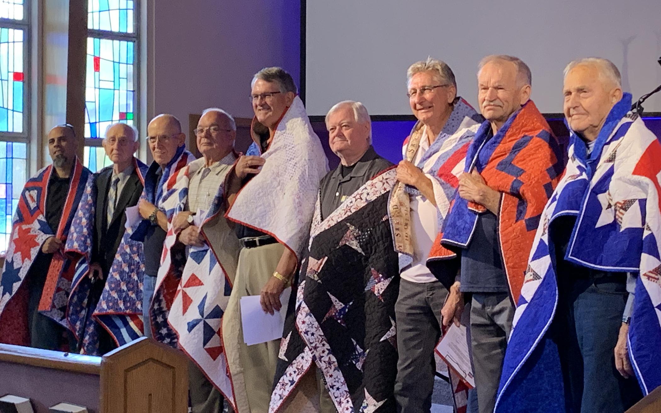 California Congregation Honors Veterans	With Quilts