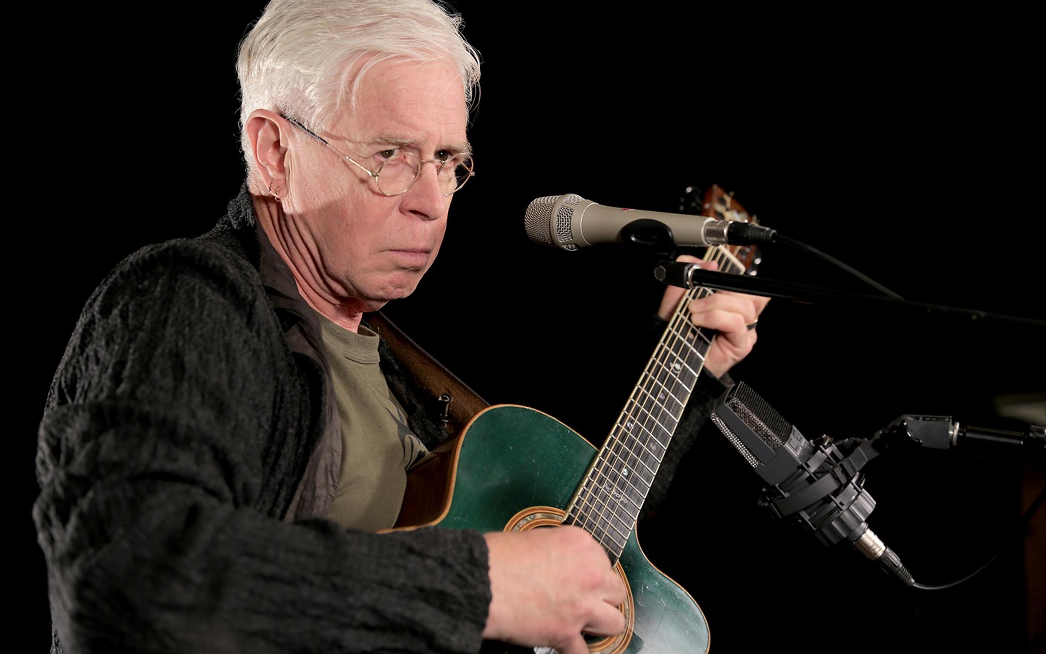 Bruce Cockburn plays at WFUV's Studio A in New York on Nov. 3, 2014.