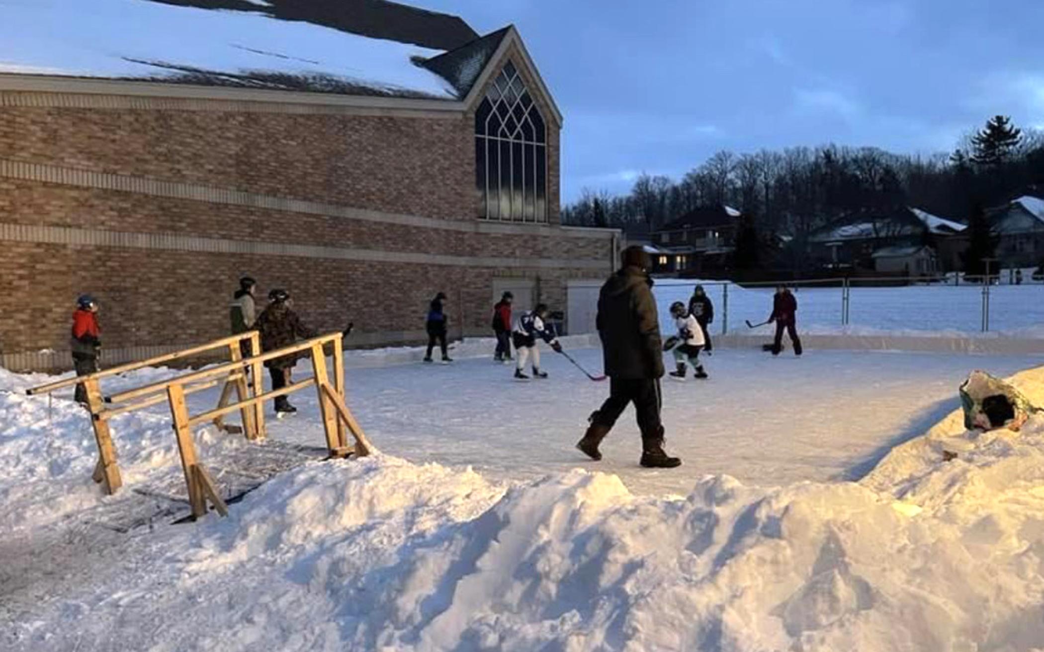Ontario Church Builds Rink, Community Recreational Opportunities